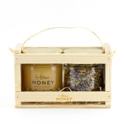 Honey and herbal tea in...