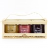 Artisan Honey from Estonia – Wooden Gift Set 3x